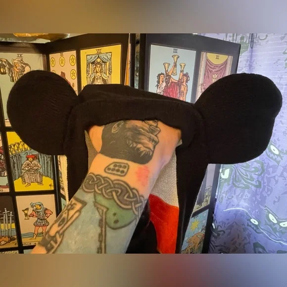 Her Universe Disney Halloween Striped Cardigan Sweater Women's Cozy Knit - Picture 3 of 5